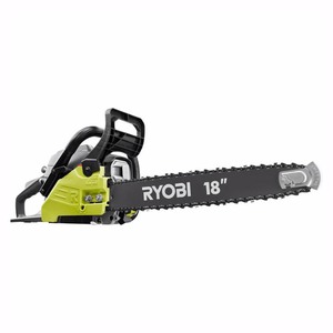 lot 264 image: Ryobi RY3818 18 in. 38cc 2-Cycle Gas Chainsaw with Heavy Duty Case
