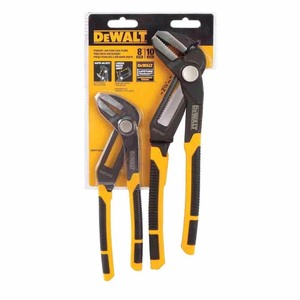 lot 278 image: Dewalt DWHT74428 8 And 10 Straight Jaw Pushlock Pliers Set