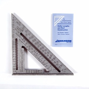 lot 289 image: Swanson EU202 25-Centimeter Metric Speed Square & Swanson Blue Book (English, German, French)