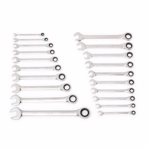 lot 310 image: Husky Ratcheting SAEMM Combination Wrench Set (20-Piece)