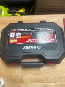 lot 314 image: Husky 38 in. Drive 100-Position Universal SAE and Metric Mechanics Tool Set (60-Piece)