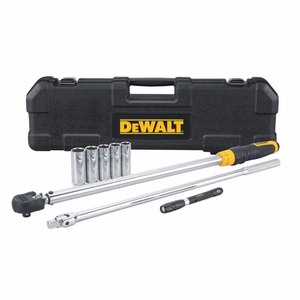 lot 369 image: DEWALT 12 in. Drive Torque Wrench Tire Change Kit (8-Piece)