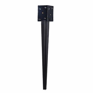 lot 372 image: Oz-Post 24 in. Bulk Galvanized Steel Mailbox Post Anchor, Black
