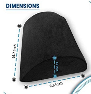 lot 9015 image: Vance Premium Ergonomic Footrest Under Desk Memory Foam  Non-Slip Bottom