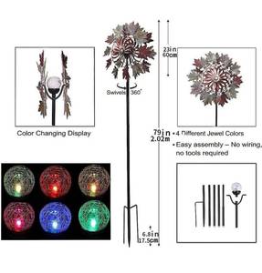 lot 20004 image: Wind Spinner Outdoor Metal - Decorative Lawn Ornament Wind Mills - Unique Outdoor Lawn and Garden Dcor