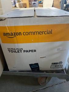 lot 20015 image: AmazonCommercial 2-Ply White Ultra Plus Individually Wrapped Toilet PaperBath TissueBulkSeptic SafeFSC Certified400 Sheets per Roll (80 Rolls)(4.1 x 3.5 Sheet)