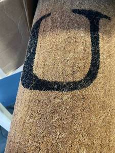 lot 20045 image: Heavy Duty Coco Mat Monogram U 30� X 48�