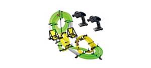 lot 9045 image: REMOKING RC Track Car, Rail Race RC Track Car Toys 860cm Build Your Own 3D Super Track Ultimate Slot Car Playset 2 Cars 2 Remote Controller Party Game Kids Friends