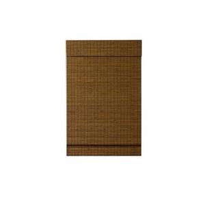 lot 9051 image: Cape Cod Cordless Flatweave Bamboo Roman Shade with Valance, Maple- 45.5 x 64 inches