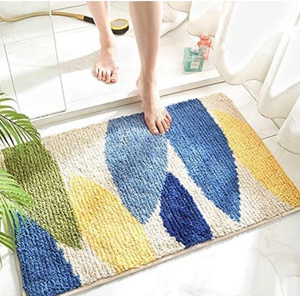 lot 9061 image: NC Modern and Simple Absorbent Non-Slip Mat, Fresh Home Floor Mat, Bedroom Door Mat, Suitable for Bathroom, Bedroom Door