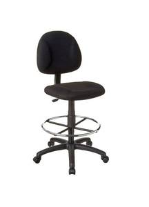 lot 19014 image: Boss Office Products Ergonomic Works Drafting Chair without Arms in Black