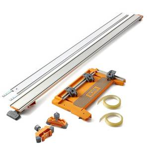 lot 19015 image: BORA 5 Piece NGX Deluxe Set w Clamp Edge, Extension, Saw Plate, Strip, & Clamps