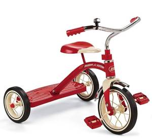 lot 17024 image: Radio Flyer Classic Red 10 Tricycle for Toddlers ages 2-4