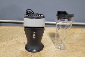 lot 17041 image: Ninja - 17-Oz. Blender - BlackGray. Only 1 Cup Included, No Blade Included