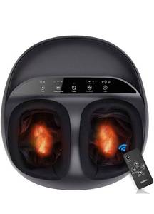 lot 17065 image: RENPHO Foot Massager Machine with Remote, Upgraded Full Cover Heat, Shiatsu Deep Kneading, Multi-Level Settings, Delivers Relief for Tired Muscles and Plantar Fasciitis, Fits up to US Men Feet Size 12
