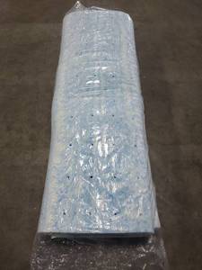 lot 2077 image: Full Size Memory Foam Mattress Topper, 2 Thickness