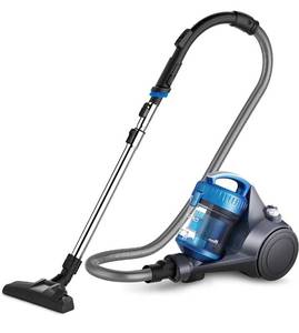 lot 2086 image: Eureka Whirlwind Bagless Canister Vacuum Cleaner, Lightweight W Filter, Blue