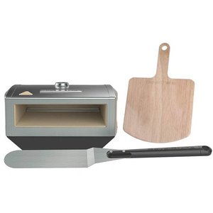 lot 2088 image: BakerStone Kitchen Gas Stove Top Home Pizza Cooking Oven Box w Peel and Turner