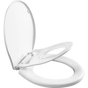 lot 2108 image: Little2Big 81SLOW 000 Toilet Seat, Slow-Close, and will Never Loosen, ROUND, White - Potty Training Seat Not Included