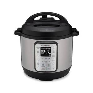 lot 2113 image: Instant Pot - 8 Quart Duo Plus 9-in-1 Electric Pressure Cooker - Silver - Silver