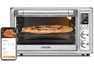 lot 18038 image: COSORI Air Fryer Toaster, 12-in-1 Countertop Convection Oven 32QT XL Large Capacity, Rotisserie, Dehydrator, 100 Recipes & 6 Accessories Included CS130-AO, Work with Alexa, 30L, Wifi-Sliver
