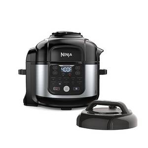 lot 1033 image: Ninja - Foodi 11-in-1 6.5-qt Pro Pressure Cooker  Air Fryer with Stainless finish, FD302 - Stainless Steel