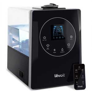lot 1039 image: LEVOIT Humidifiers for Large Room Bedroom (6L), Warm and Cool Mist Ultrasonic Air Vaporizer for Home Whole House Babies, Customized Humidity, Remote Control, Whisper-Quiet, Black