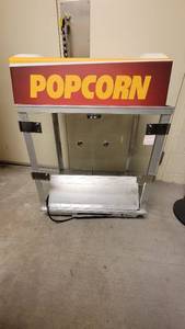 lot 4514 image: Gold Metal Citation Popcorn Staging Cabinet  Food Warmer (#2025)