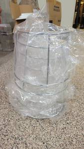lot 4554 image: (4) Chrome Culinaire Pizza  Appetizer Stands