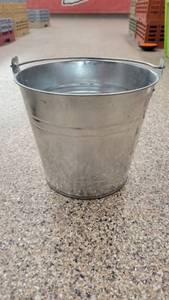 lot 4571 image: (10) Galvanized Ice Buckets W Handles