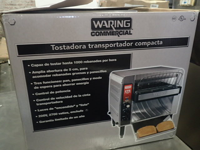 lot 124 image: Waring Commercial Conveyor Toaster Oven