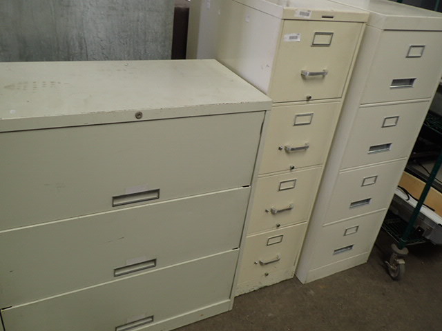 lot 126 image: (3) Steel File Cabinets