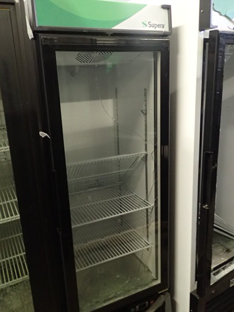 lot 147 image: Supera Single Door Merchandising Cooler Model G1M-16-B-1