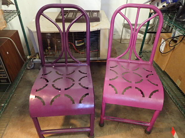 lot 154 image: (2) Very Unique Decorative Chairs