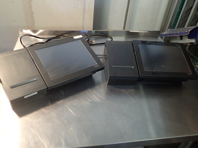 lot 161 image: (2) Casio V-R100 Point of Sale Electronic Cash Registers
