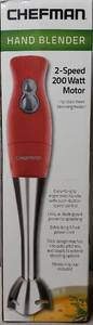 lot 37 image: Chefman Hand Blender 2Speed, 200 Watt Motor, Including Measuring Cup