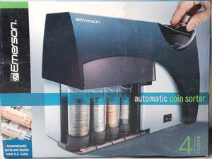 lot 62 image: Automatic Coin Sorter Counter Wrapper Machine Bank Business Money Change Boxed