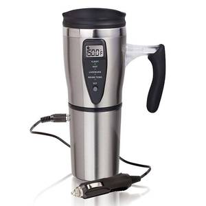 lot 66 image: National JLR Gear Stainless Steel Smart Travel Mug, Grey
