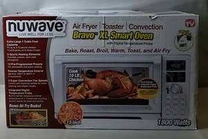 lot 28 image: NuWave Bravo Xl Air Fry Toaster Oven with Bonus Temperature Probe