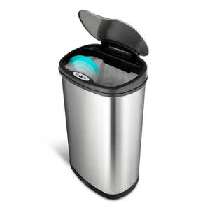lot 49221 image: Rectangular Motion Sensor Trash Can, 13.2 Gallon