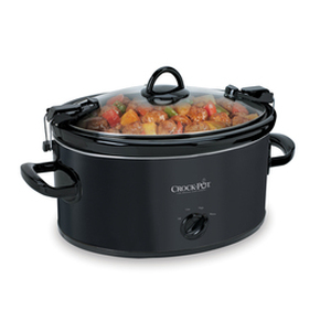 lot 49225 image: Crock-Pot SCCPVL600-B Cook N Carry Oval Manual Slow Cooker 6-Quart Black