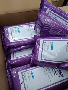 lot 49228 image: Box of Medline Ready Bath Bathing Cloth
