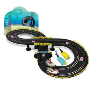 lot 49270 image: Nkok Spongebob Squarepants Rc Slot Car Race Set Spongebob and Patrick