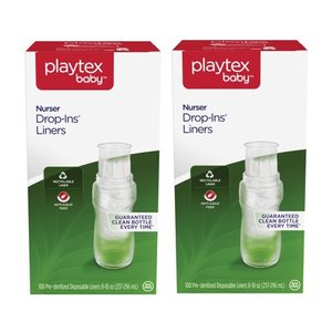 lot 49295 image: Playtex Baby Nurser Drop-Ins Baby Bottle Disposable Liners, 8 oz