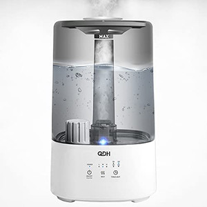 lot 49298 image: QDH 3.5L Cool Mist Humidifier Large Room, Top Filling Humidifiers for Bedroom, 26dB Quiet Ultrasonic Humidifier for Home, Air Humidifier for plants, Auto Shut Off Up to 36 Hours with Adjustable Output