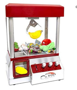 lot 49306 image: Electronic Arcade Claw Machine Mini Candy Prize Dispenser Game
