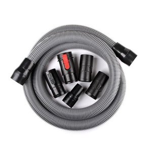 lot 49316 image: WORKSHOP 1.875-inch x 10-Feet Contractor Hose for Wet Dry Vac - Black, Model WS17823A