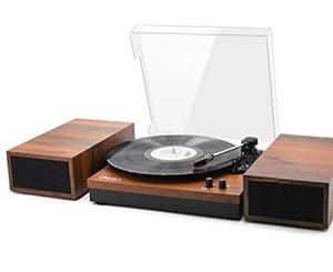 lot 49332 image: LP&No.1 Bluetooth Vinyl Record Player LP&No.1 Bluetooth Vinyl Record Player with External Speakers, Model LPSC-008