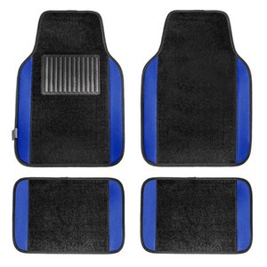 lot 49380 image: FH GROUP Full Set Premium Carpet Floor Mats, Blue