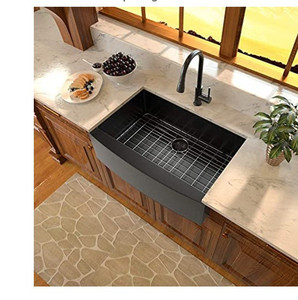 lot 49429 image: 30 Farmhouse Sink - Sarlai 30x22 Kitchen Sink